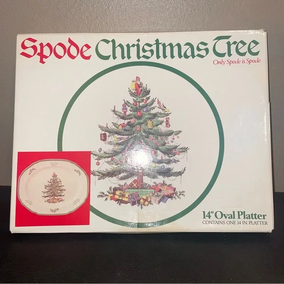 Spode Christmas Tree 14in Oval Platter - Picture 4 of 5